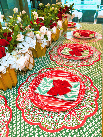 Bow Garden 1 Table Bundle (Placemats + 10" Plates + Napkins)