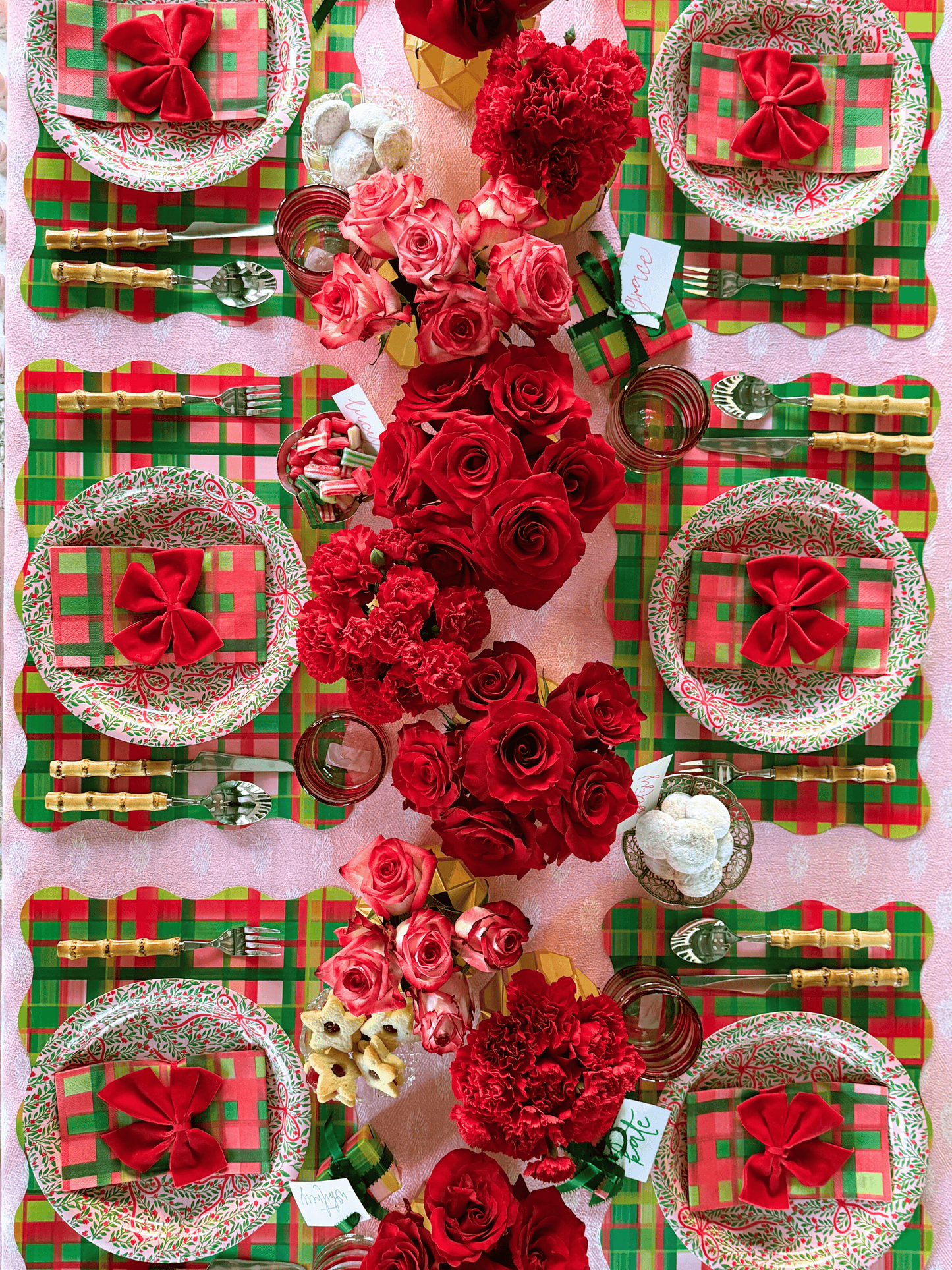 Holiday Plaid Table Bundle (Placemats + Napkins)