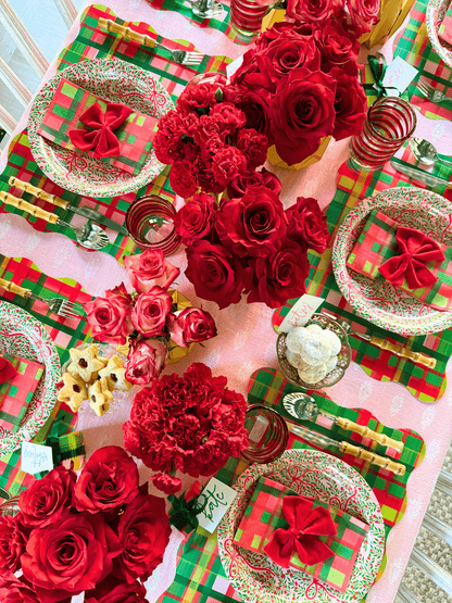 Holiday Plaid Table Bundle (Placemats + Napkins)