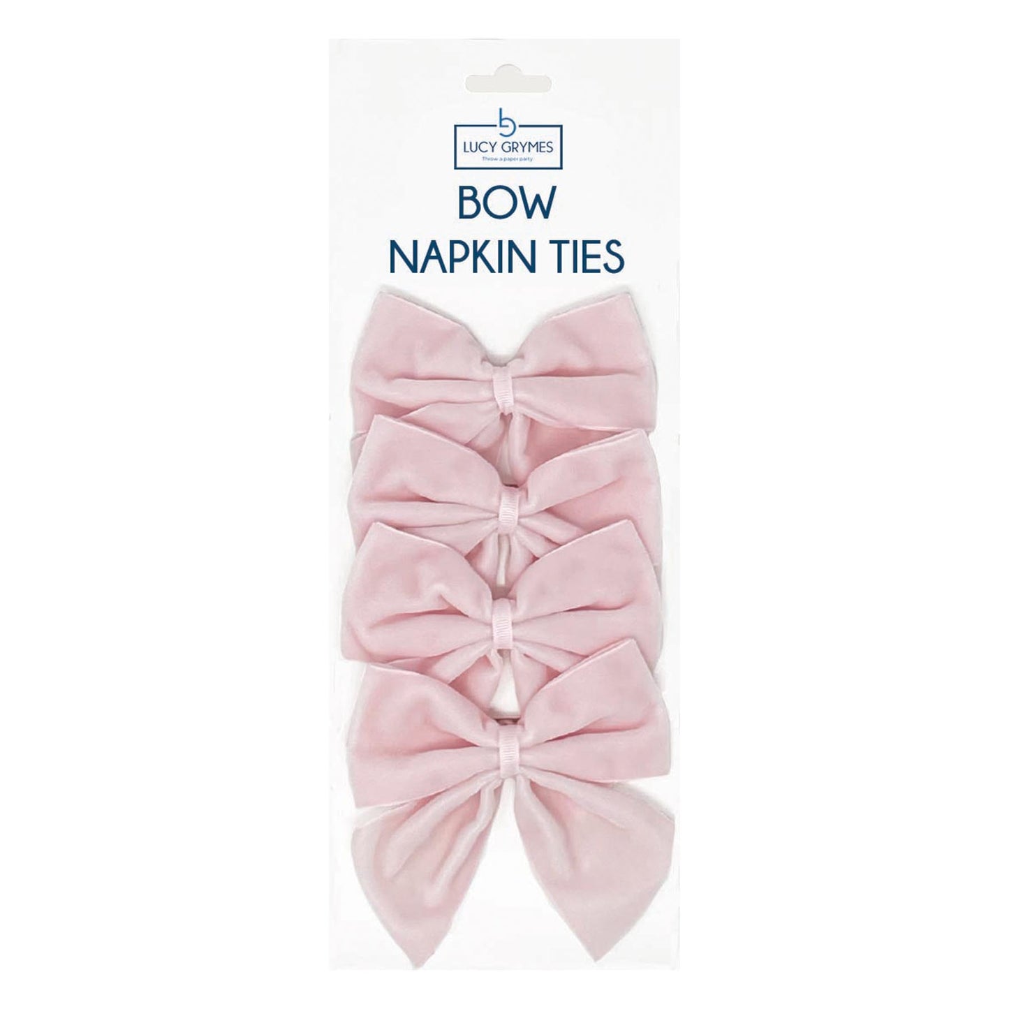 *NEW* Light Pink Bow Napkin Ties