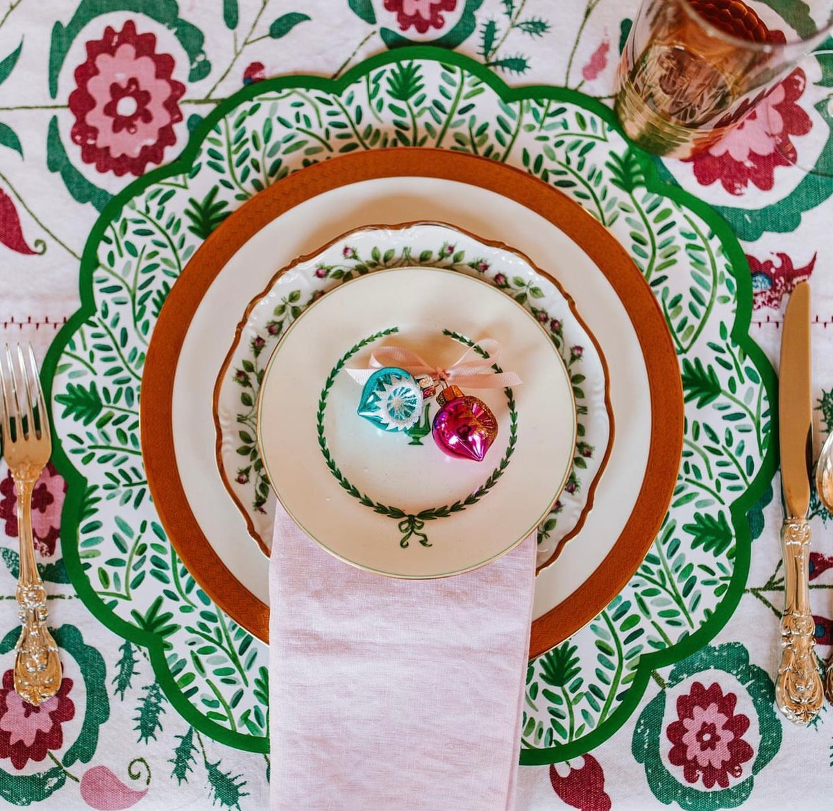 Jingle Bell Christmas Party Tablescape Inspiration - Lucy Grymes