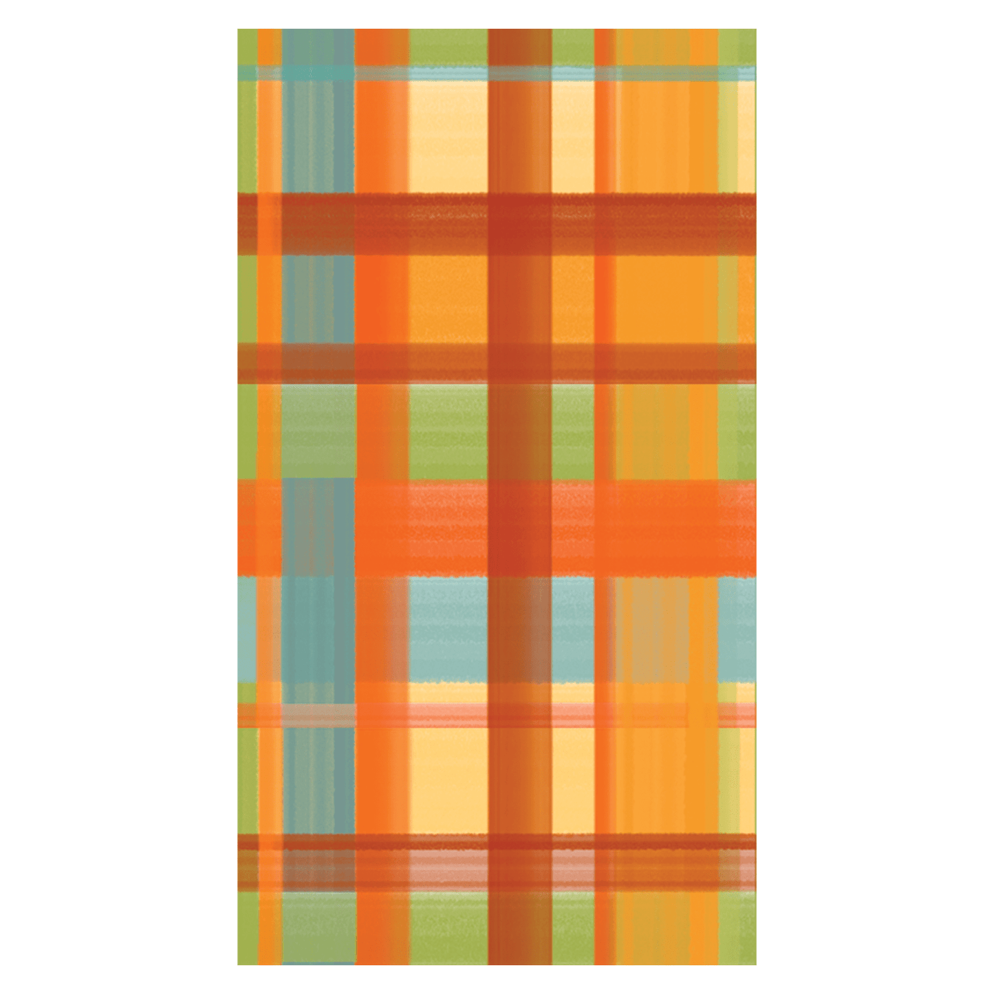 Fall Plaid Linen-feel Paper Dinner Napkins / Guest Towels
