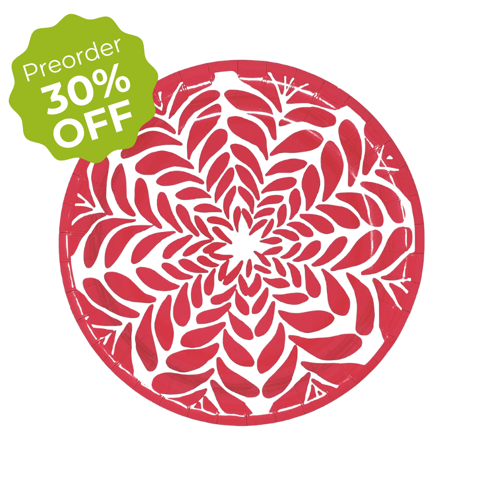 7" Red Premium Paper Plates