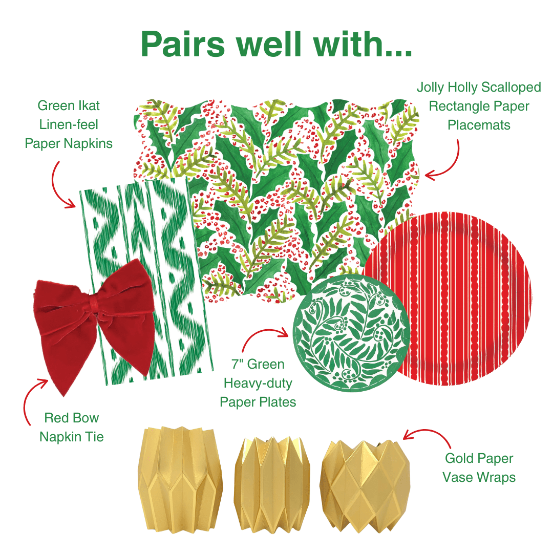 Red Stripe Heavy-duty Paper Plates