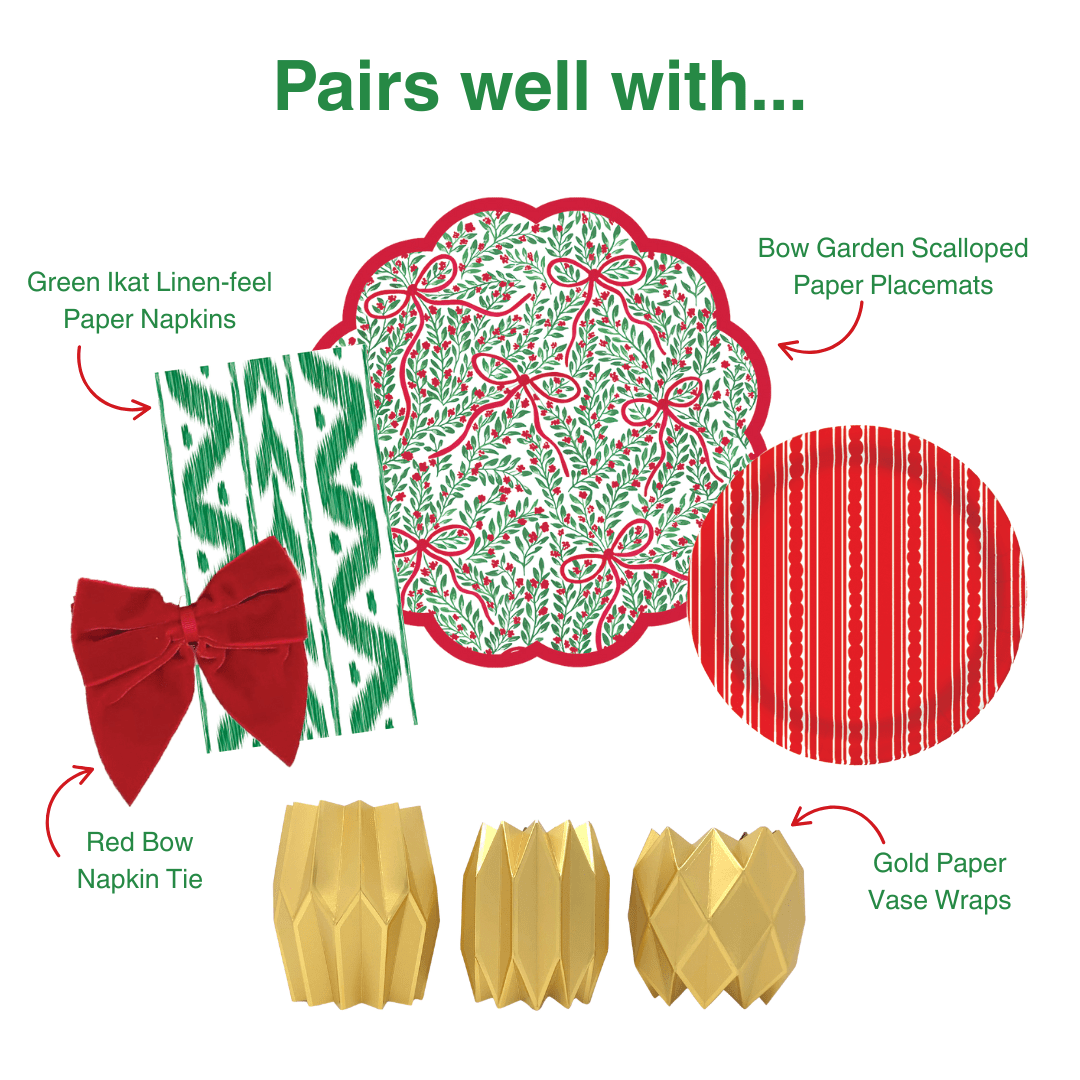 Red Stripe Heavy-duty Paper Plates