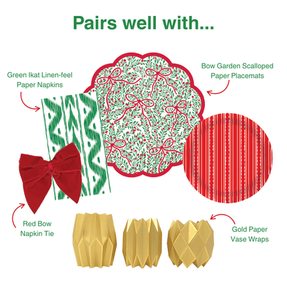 Red Stripe Heavy-duty Paper Plates