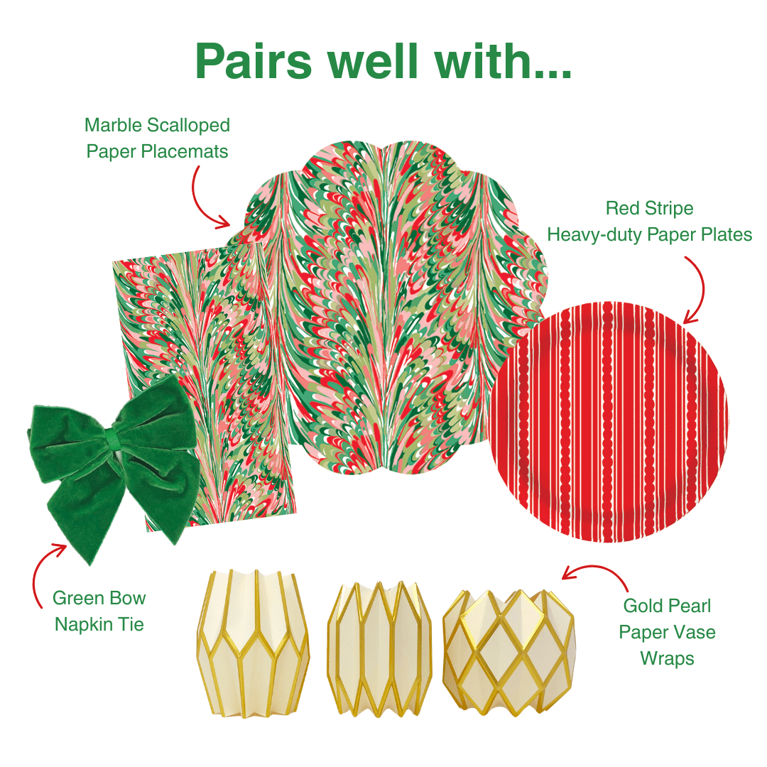 Marble Linen-feel Paper Dinner Napkins / Guest Towels