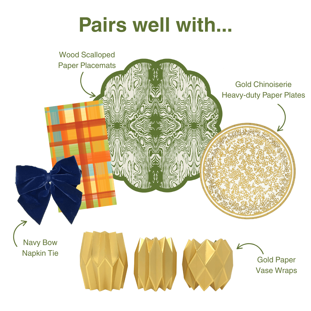 Fall Plaid Linen-feel Paper Dinner Napkins / Guest Towels