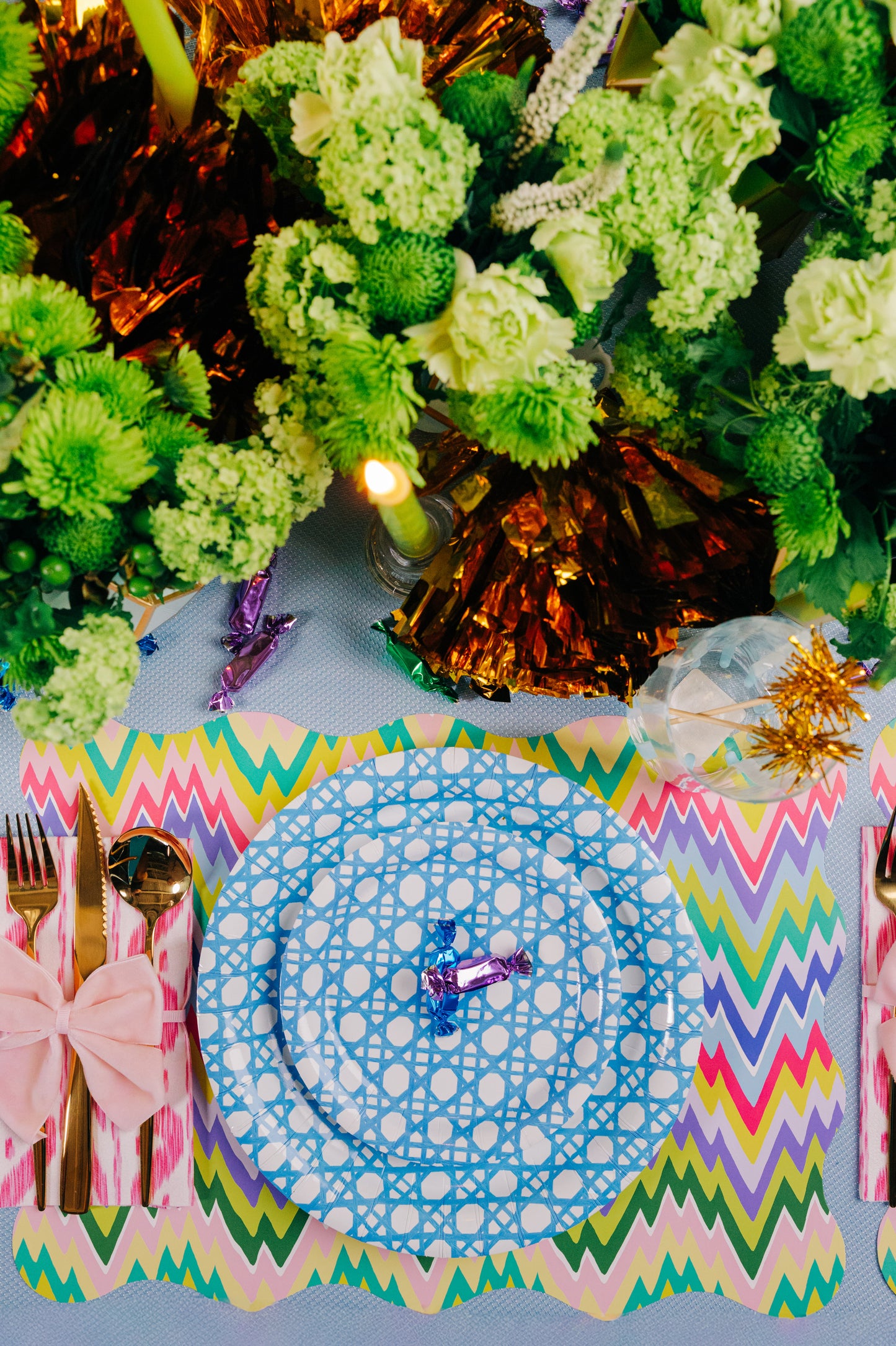 Zigzag Full Tabletop Bundle 2 (Placemats, 10" Plates)