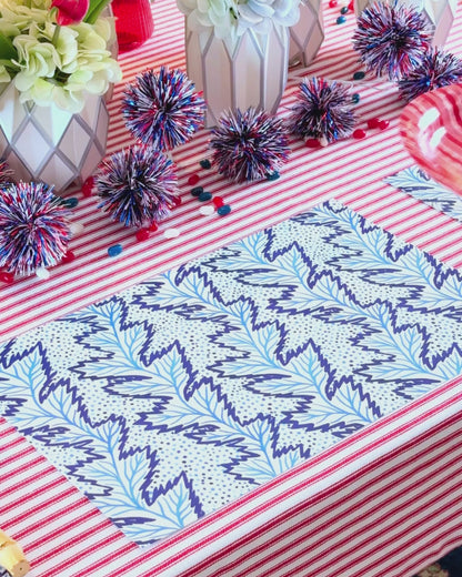 Blue Nettle Paper Placemats