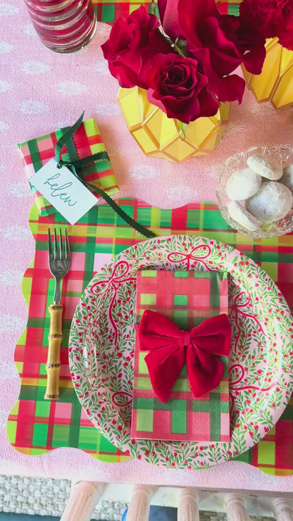 Holiday Plaid Table Bundle (Placemats + Napkins)