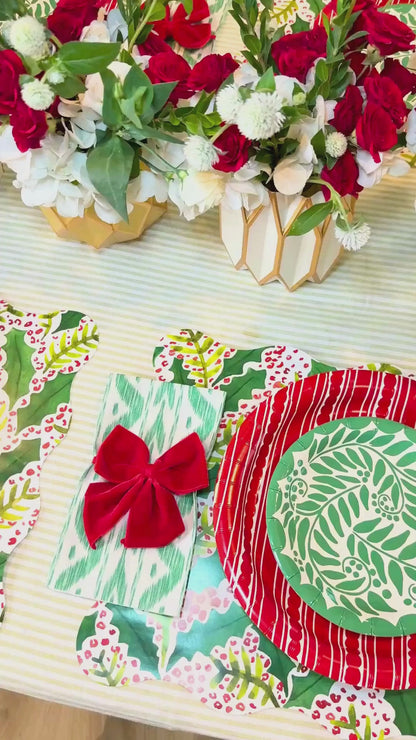 Jolly Holly 2 Table Bundle (Placemats + 7" Plates + 10" Plates + Napkins)