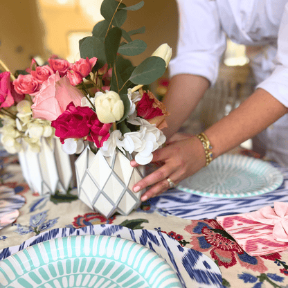 Silver Pearl Paper Vase Wraps