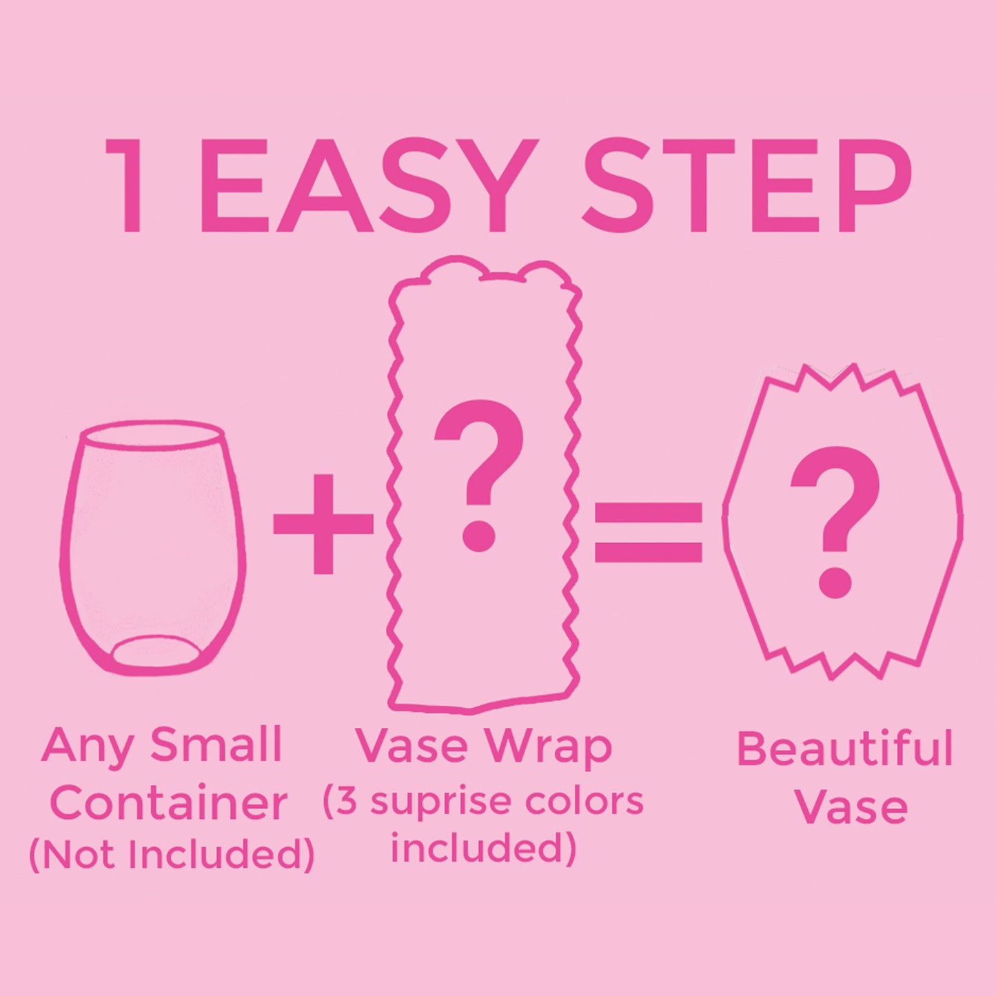 Graphic of how to make a paper vase
