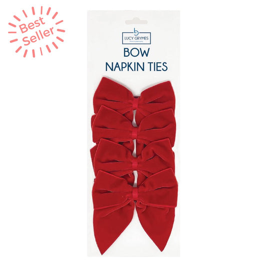 *NEW* Red Bow Napkin Ties