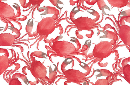 Crab patterned paper placemat