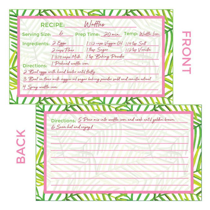Recipe Card - Green Leaf