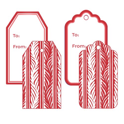 Laurel Wine Bag Gift Tag