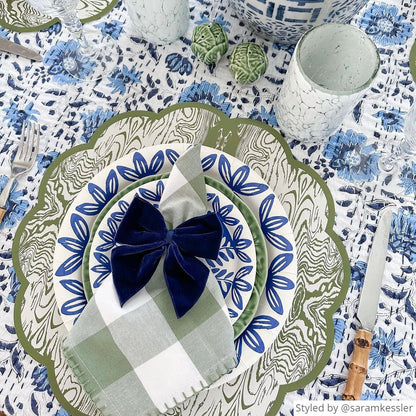 Wood x Cotton & Quill Scalloped Paper Placemats