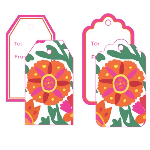 Suzani Wine Bag Gift Tag
