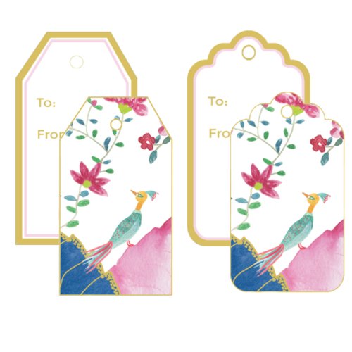 Tobacco Leaf Wine Bag Gift Tag