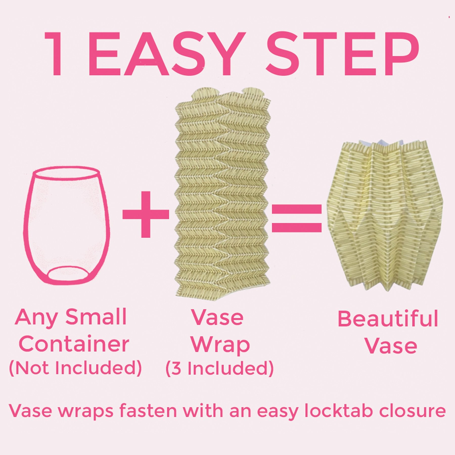 Graphic of how to make a wicker paper vase