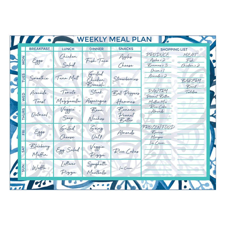 Meal Planner - Blue Burst